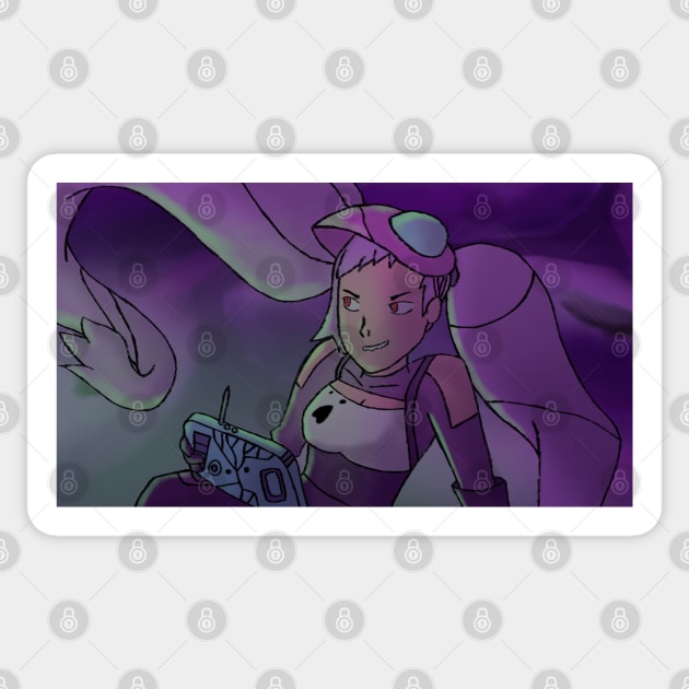 Entrapta flirting with a robot Sticker by SharonTheFirst